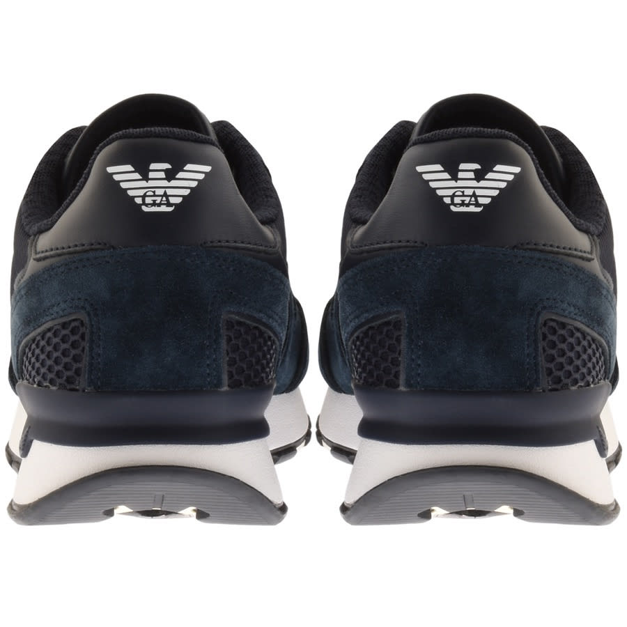 Alternative Image for ProductEmporio Armani Logo Trainers Navy2